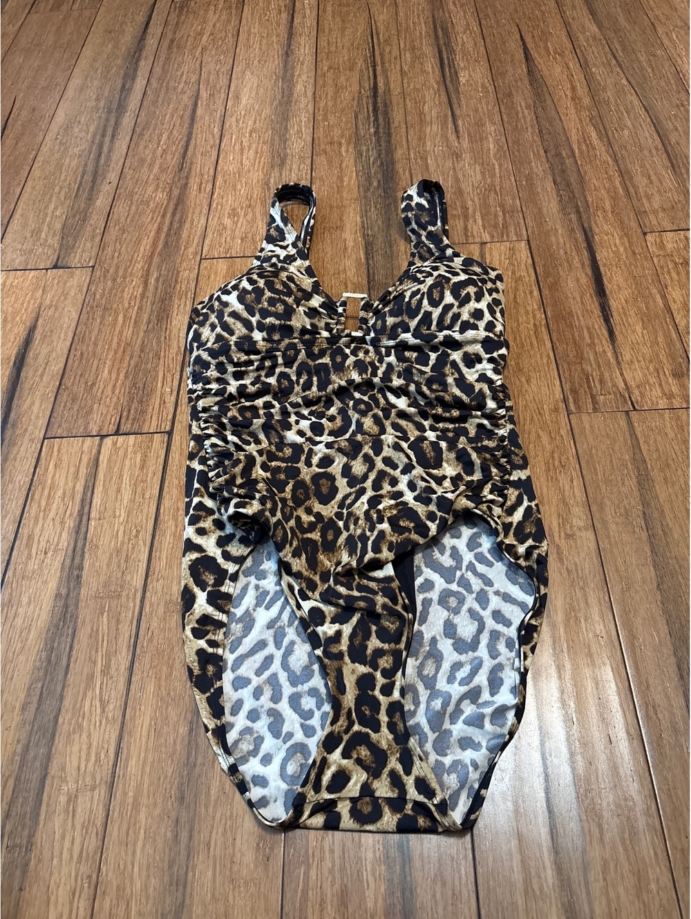 Lauren Ralph Lauren Leopard Print One-Piece Swimsuit - Picture 2 of 7